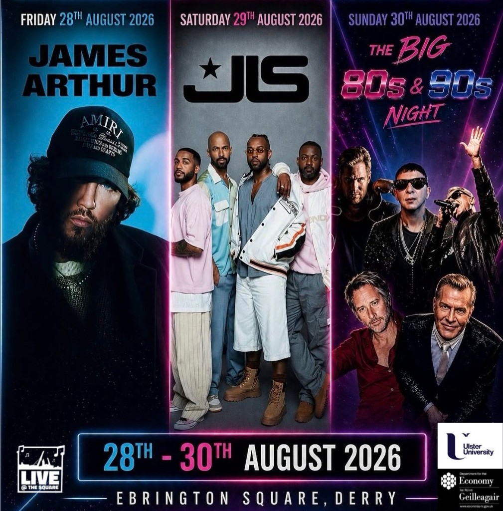 28th–30th August 2026 — Ebrington Square, Derry